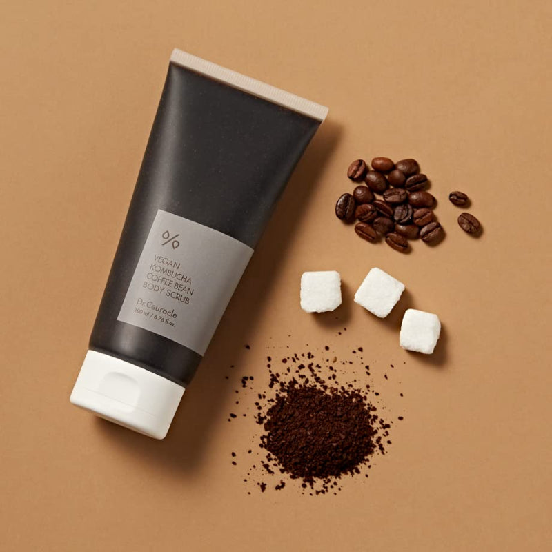  Vegan Kombucha Coffee Bean Body Scrub - Korean-Skincare